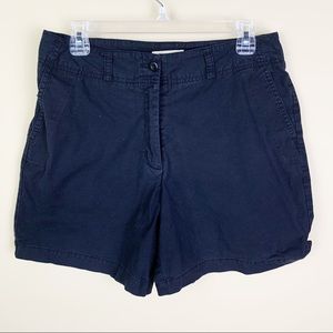 EDDIE BAUER Women's 5" Inseam Black Chino Short 10